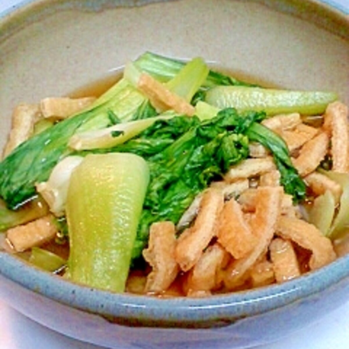 レンジ簡単 小松菜とあげの煮びたし チンゲン菜 レシピ 作り方 By ジョンとポーク 楽天レシピ レンジ簡単 小松菜とあげの煮びたし チンゲン菜 レシピ 作り方 By ジョンとポーク 楽天レシピ